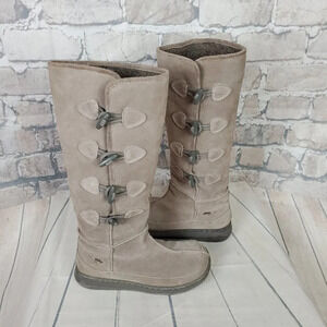 Rocket Dog Gray Suede  Solar Bears Sherpa Boots Size 6.5 Winter